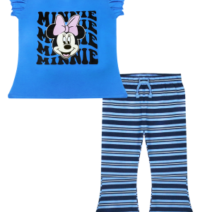 Girls Ruffle Sleeve Pajama Set